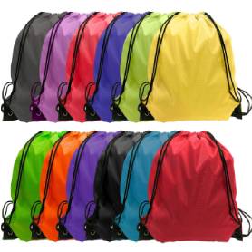 Colorful logo-printed polyester drawstring pockets, Oxford cloth backpacks, waterproof marathon events, fitness storage bags