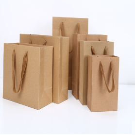 Factory wholesale thickened kraft paper bags, custom advertising shopping bags, gift bags, coffee bags handbag