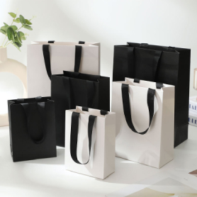 Factory wholesale thickened kraft paper bags, custom advertising shopping bags, gift bags, coffee bags handbag