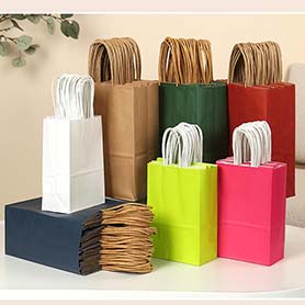 Factory wholesale thickened kraft paper bags, custom advertising shopping bags, gift bags, coffee bags handbag